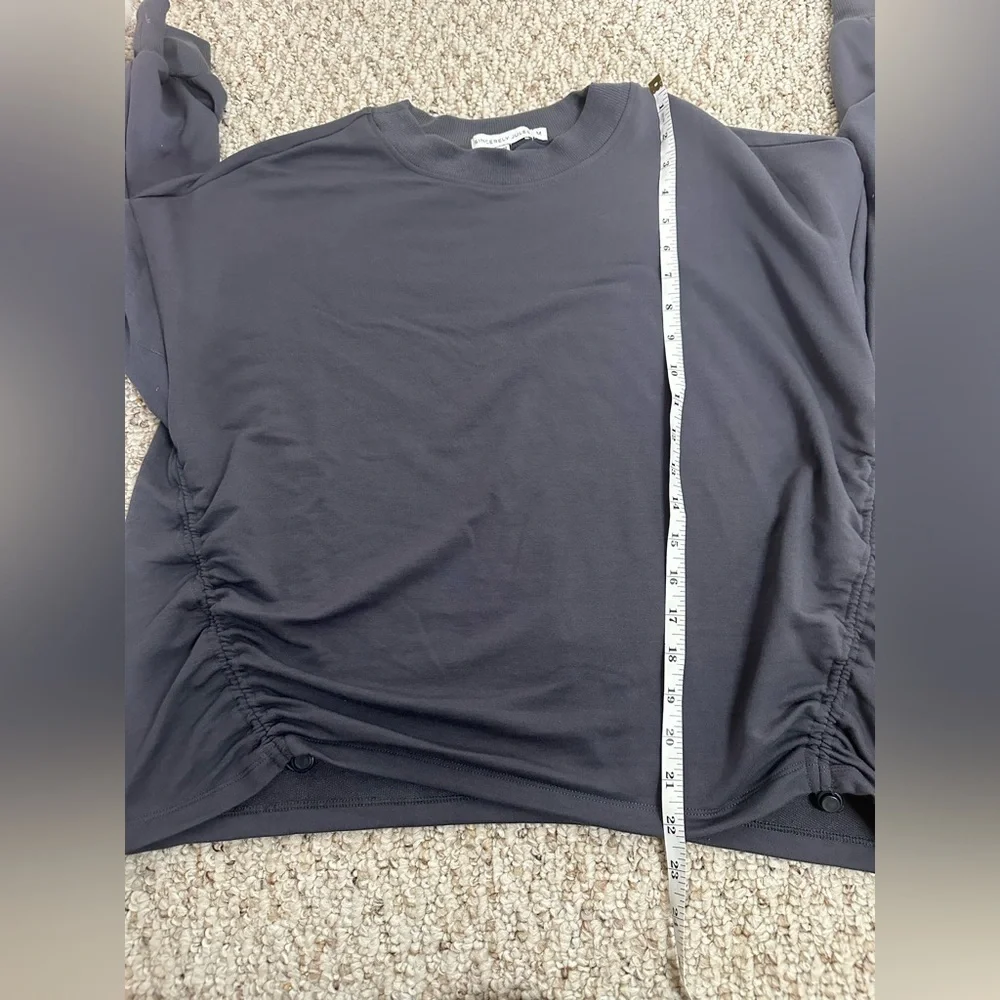 Sincerely Jules Sweatshirt Cinch hips Purple/Grey Size M - Picture 8 of 9